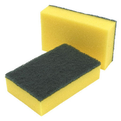 Éponge à récurer jaune (lot/10)