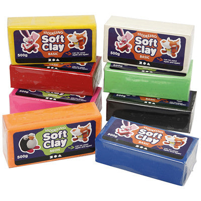 Pâte à modeler souple (lot/8)