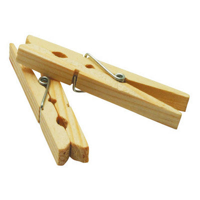 Pinces à linge en bois naturel (lot/36)
