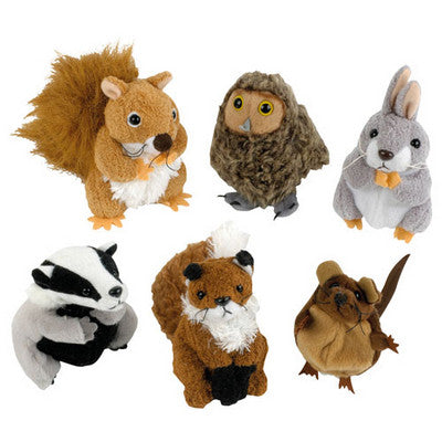 Marionnettes à doigt animaux de la forêt (lot/6)