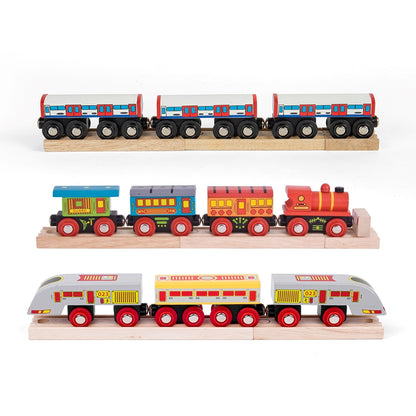 Trains en bois (lot/3)