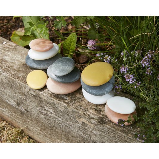 Lot de 12 pierres à trier naturelles