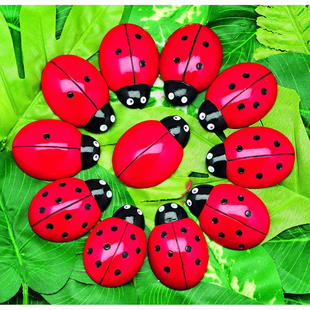 Pierres à compter en forme de coccinelles