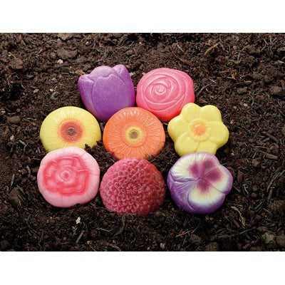 Pierres sensorielles fleurs (lot/8)
