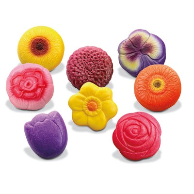 Pierres sensorielles fleurs (lot/8)