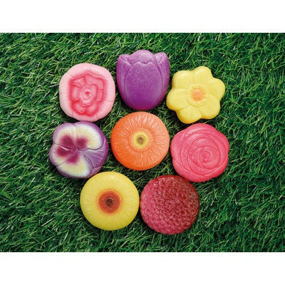 Pierres sensorielles fleurs (lot/8)