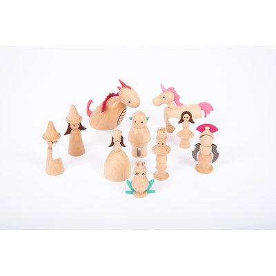 Figurines enchantées en bois (lot/10)