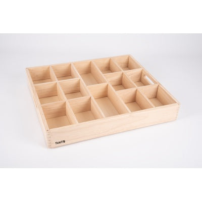 Plateau de tri en bois - 14 compartiments