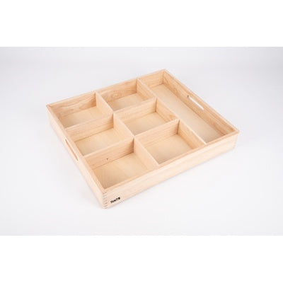 Plateau de tri en bois - 7 compartiments