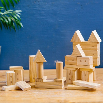 Blocs magnétiques en bois (lot/30)