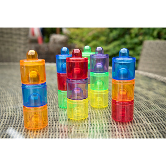 Lot de 18 Pots de peinture translucides