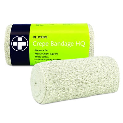 Bandage extensible en crêpe 100 mm x 4 m