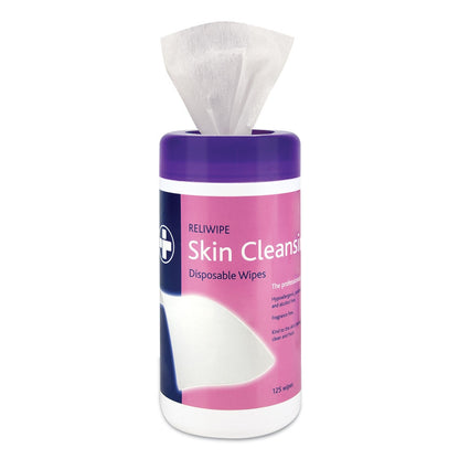 Lingettes nettoyantes pour la peau, tube de 125