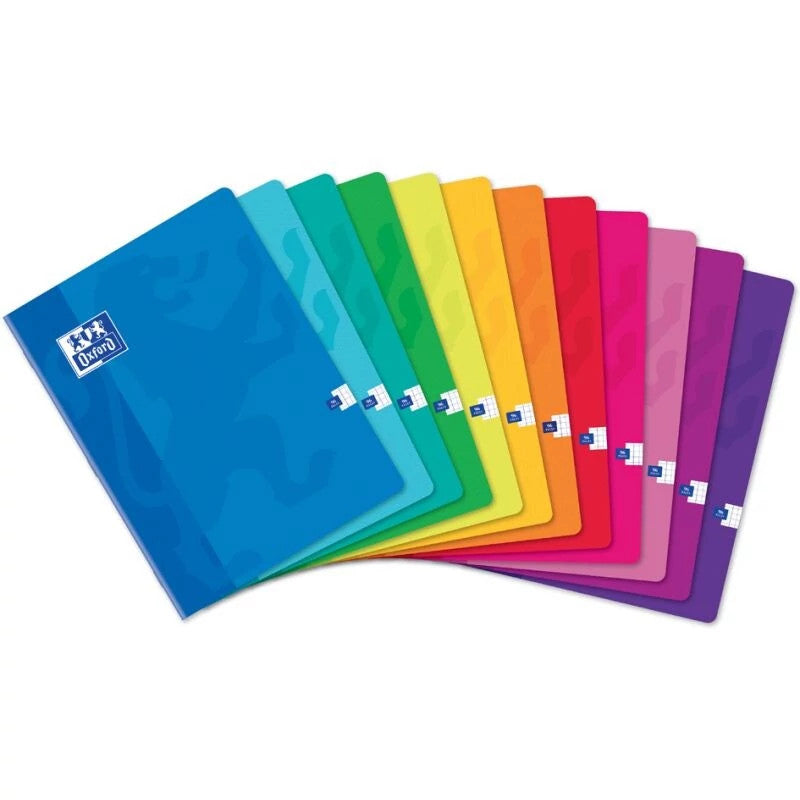 Cahiers piqués scolaires Oxford couverture carte - 210 x 297 mm 96 pages Séyès