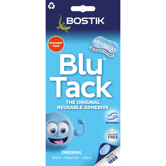 Lot de 12 Bostik Blu Tack Economy 90 g