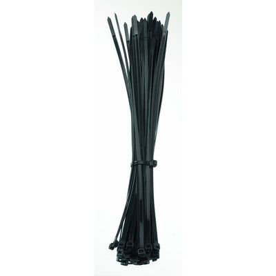 Attaches de câbles noires 300 x 4,2 mm (lot/100)