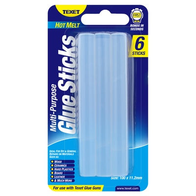 Bâtons de colle transparente (lot/6)