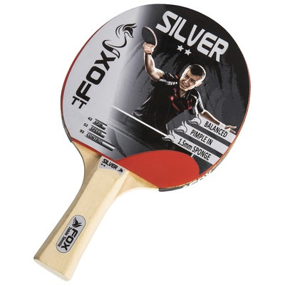Raquette de ping pong Fox TT argent 2 étoiles