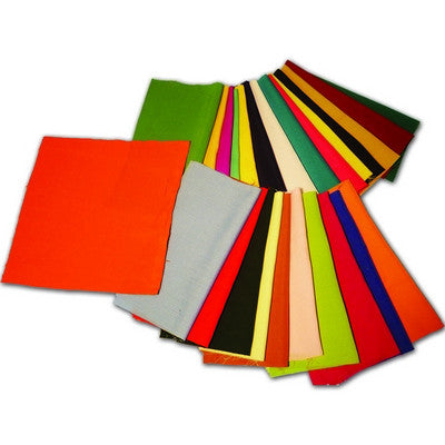 Carrés de tissu uni 230 x 230 mm (lot/25)