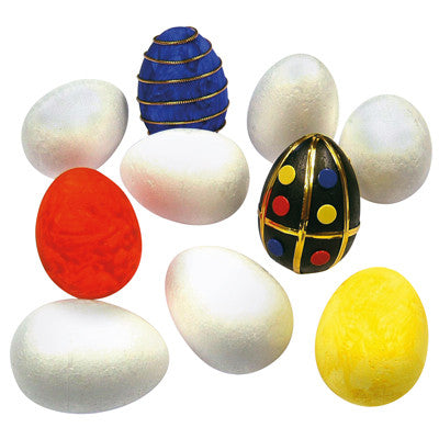 Œufs en polystyrène blancs (lot/10)