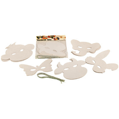 Masques d'animaux blancs (lot/16)