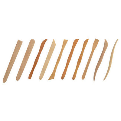Outils de modelage en buis naturel (lot/10)