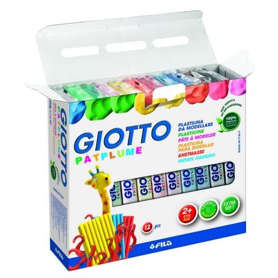 Pâte à modeler Giotto Patplume (lot/12)