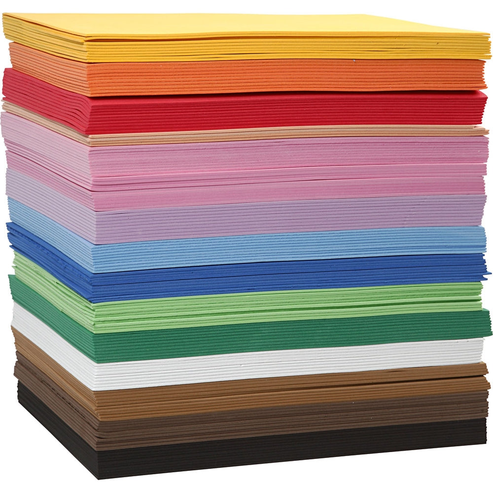 Feuilles de mousse EVA A4 (lot/150)
