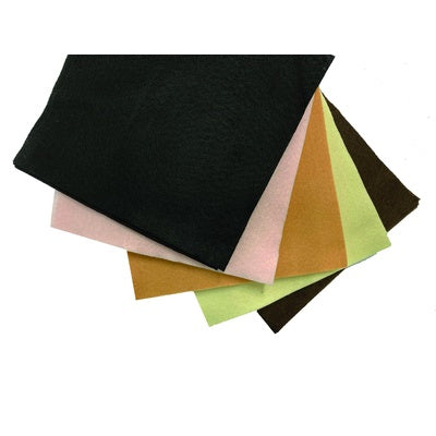 Carrés de feutrine couleur peau (lot/50)