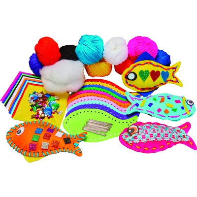 Assortiment de poissons en feutre, Lot de 30