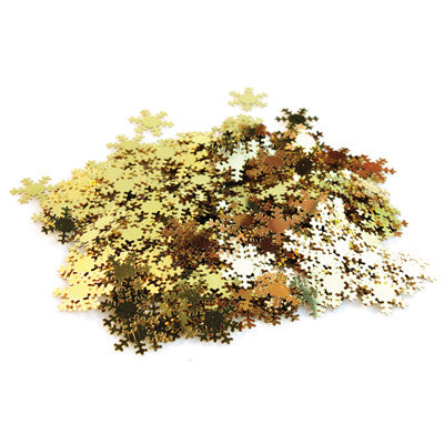Paillettes assorties en forme de flocons de neige