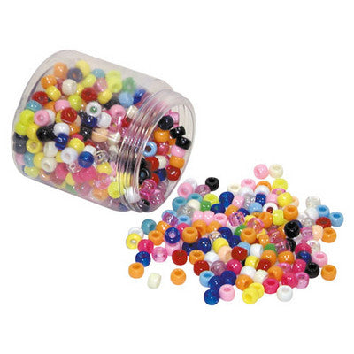 Perles cylindriques assorties (lot/500)