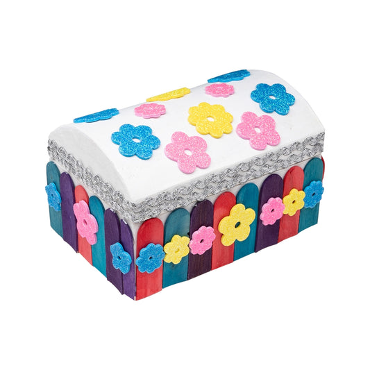 Autocollants en mousse fleurs pailletées 120 pièces