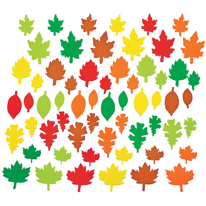 Feuilles en mousse colorées (lot/500)