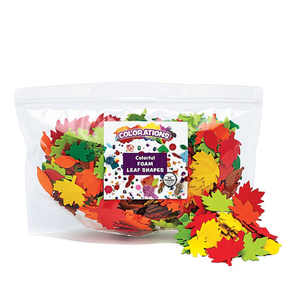 Feuilles en mousse colorées (lot/500)