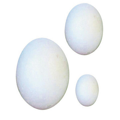 Œufs en polystyrène blancs (lot/30)