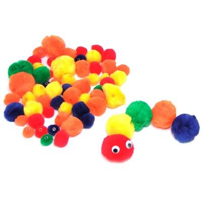 Pompons à enfiler (lot/65)