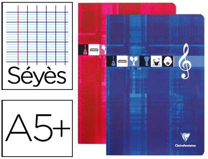 Cahiers de musique et de chant Clairefontaine - 170 x 220 mm 56 pages
