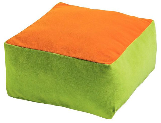 Coussin carré bicolore