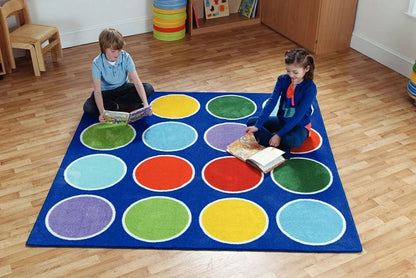 Tapis arc-en-ciel - 16 cercles