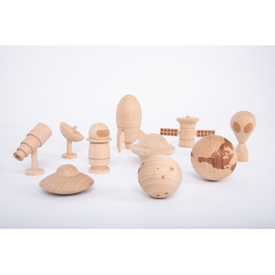 Aventure spatiale en bois (lot/10)