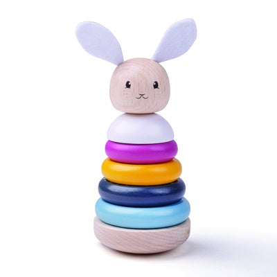 Anneaux empilables lapin 100 % FSC