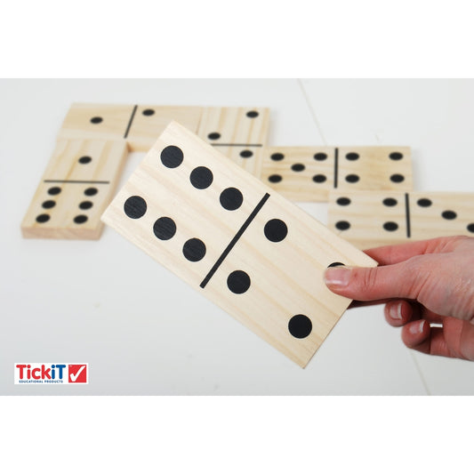Gros dominos en bois (lot/28)