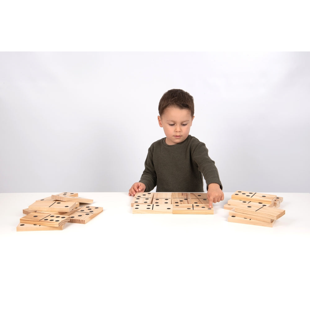 Gros dominos en bois (lot/28)