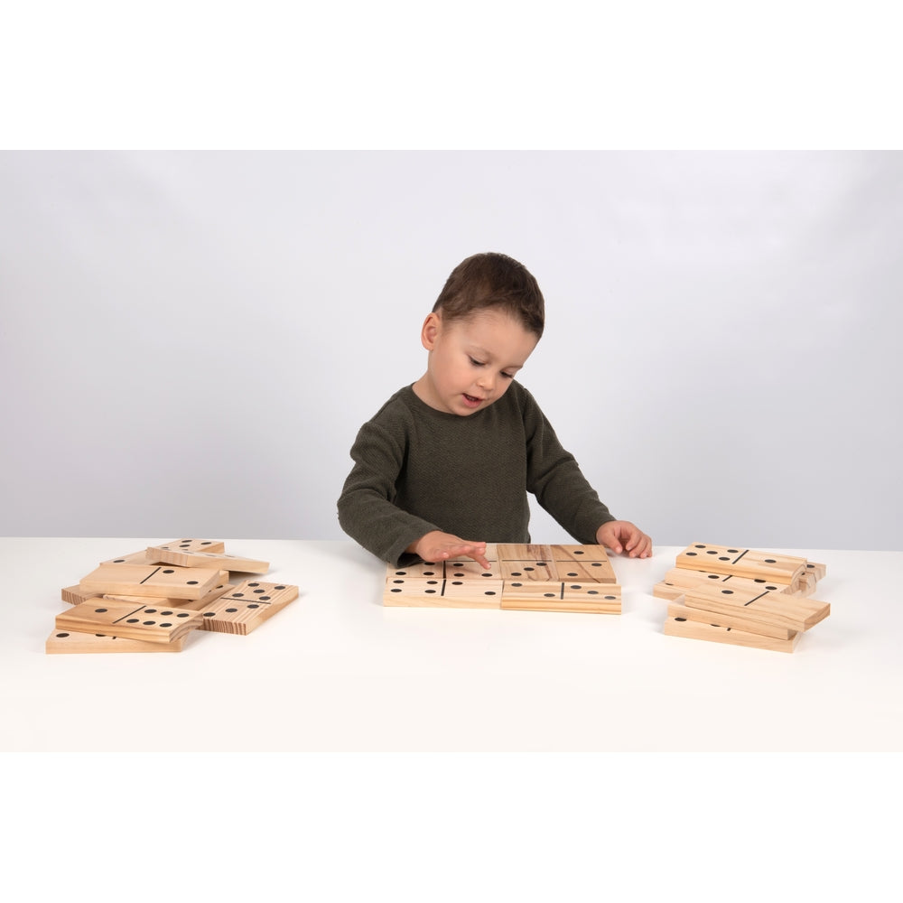 Gros dominos en bois (lot/28)
