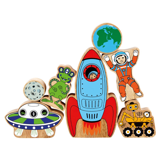 Ensemble de jeu spatial en bois (lot/7)