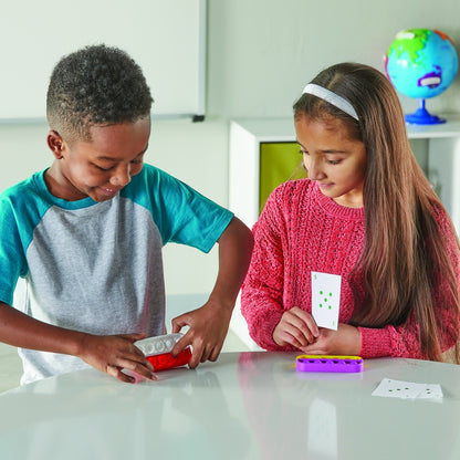 Lot de 6 Pop It sensoriels dix bulles