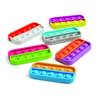 Lot de 6 Pop It sensoriels dix bulles
