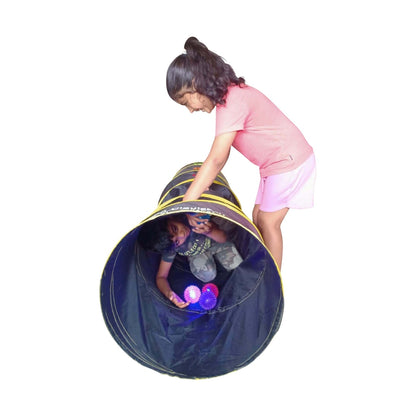 Tunnel sensoriel pop-up avec balles LED