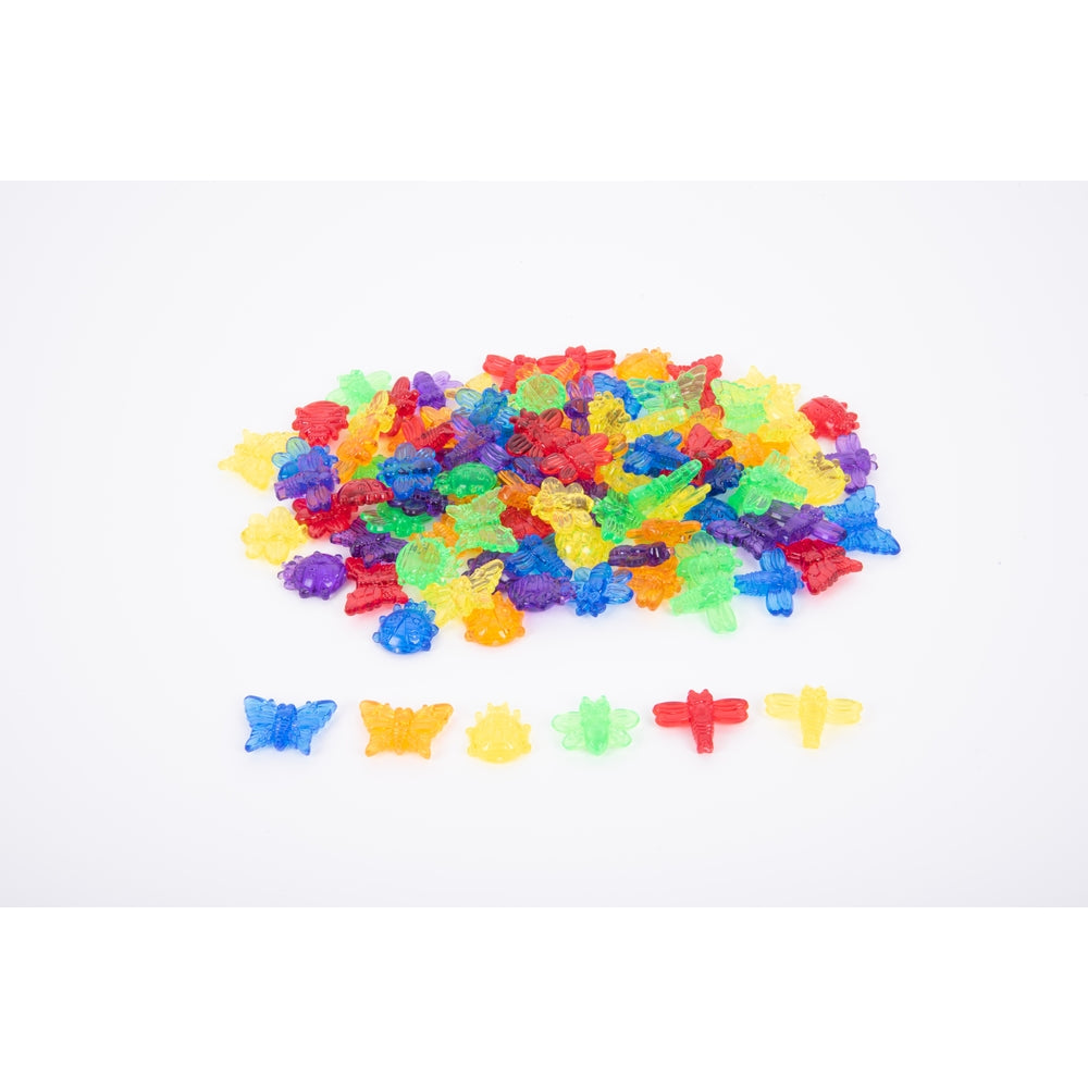 Insectes translucides colorés